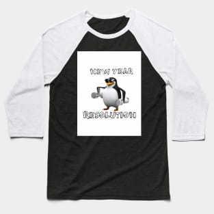 Penguin's new year's resolution Baseball T-Shirt